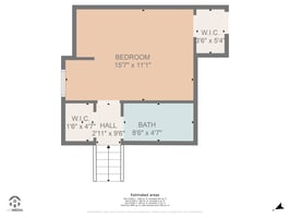 Steps up from the Bonus Room