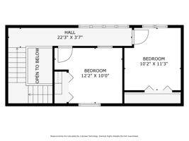 2nd Floor With Dimensions