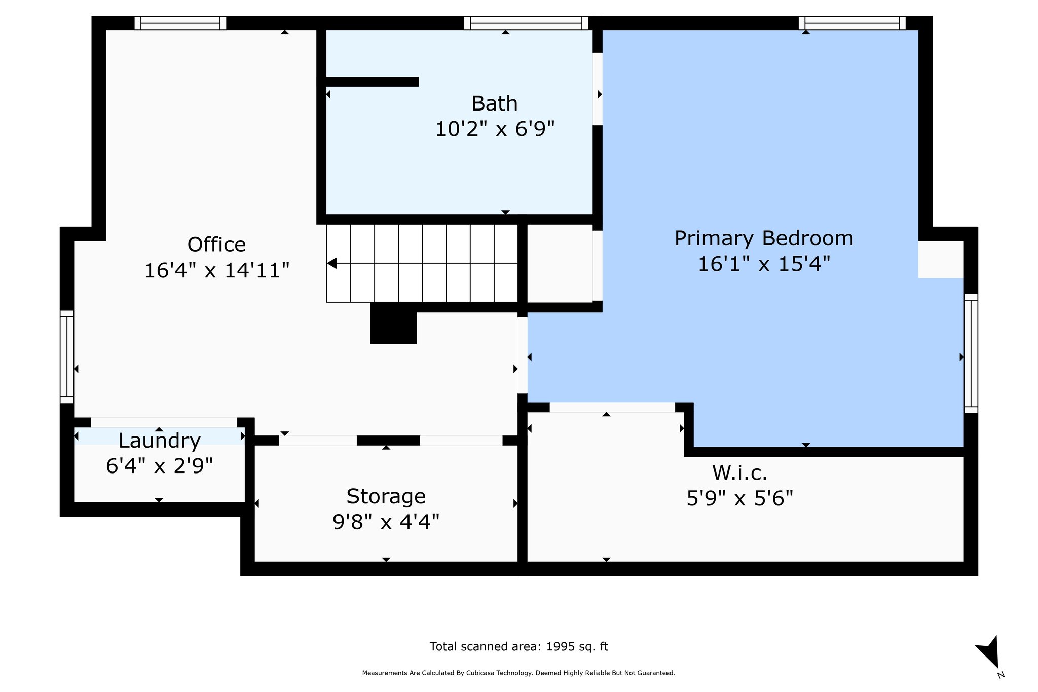 2nd Floor w/ Dimensions