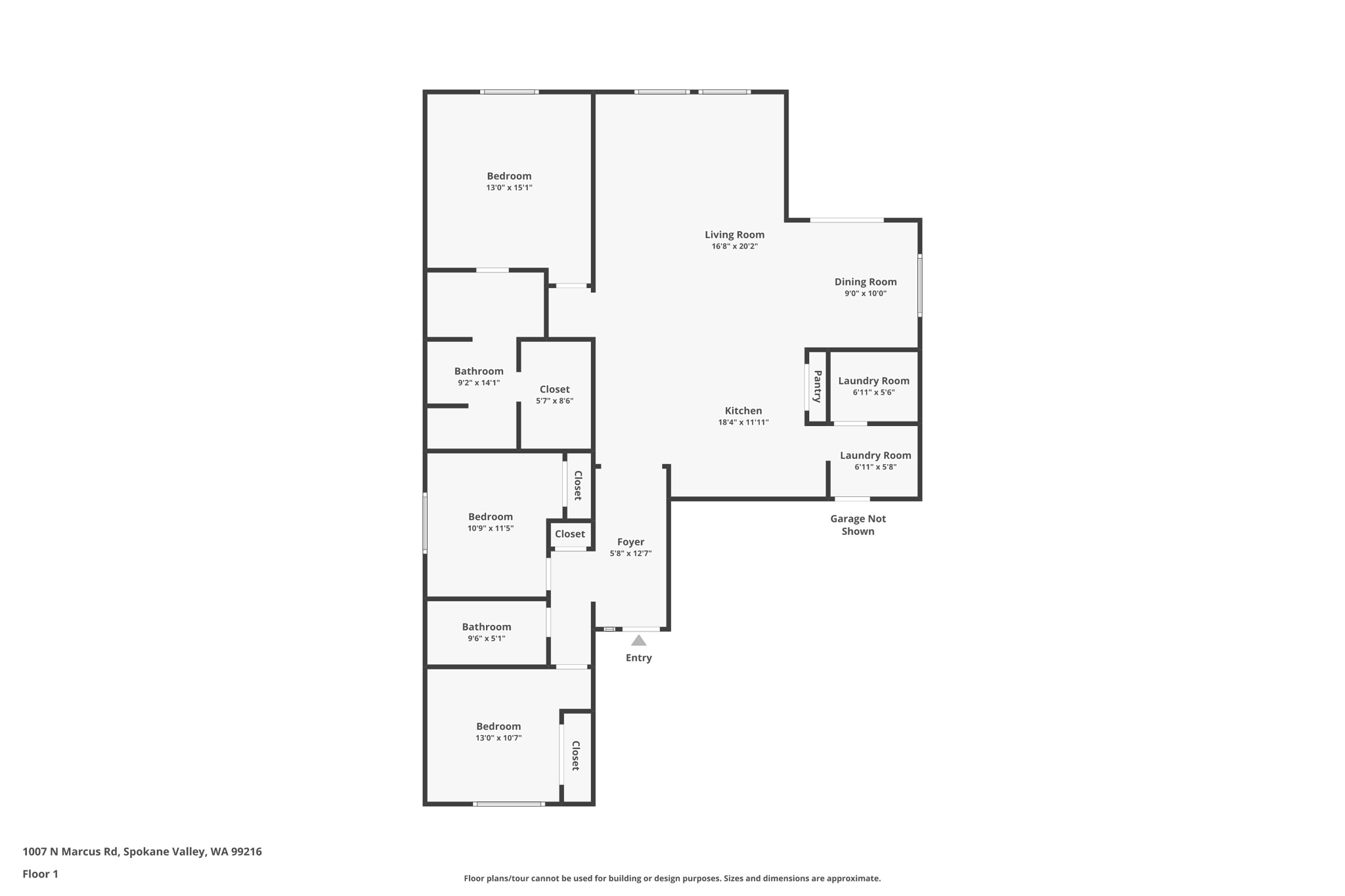 1007 N Marcus Ln-Floor Plan