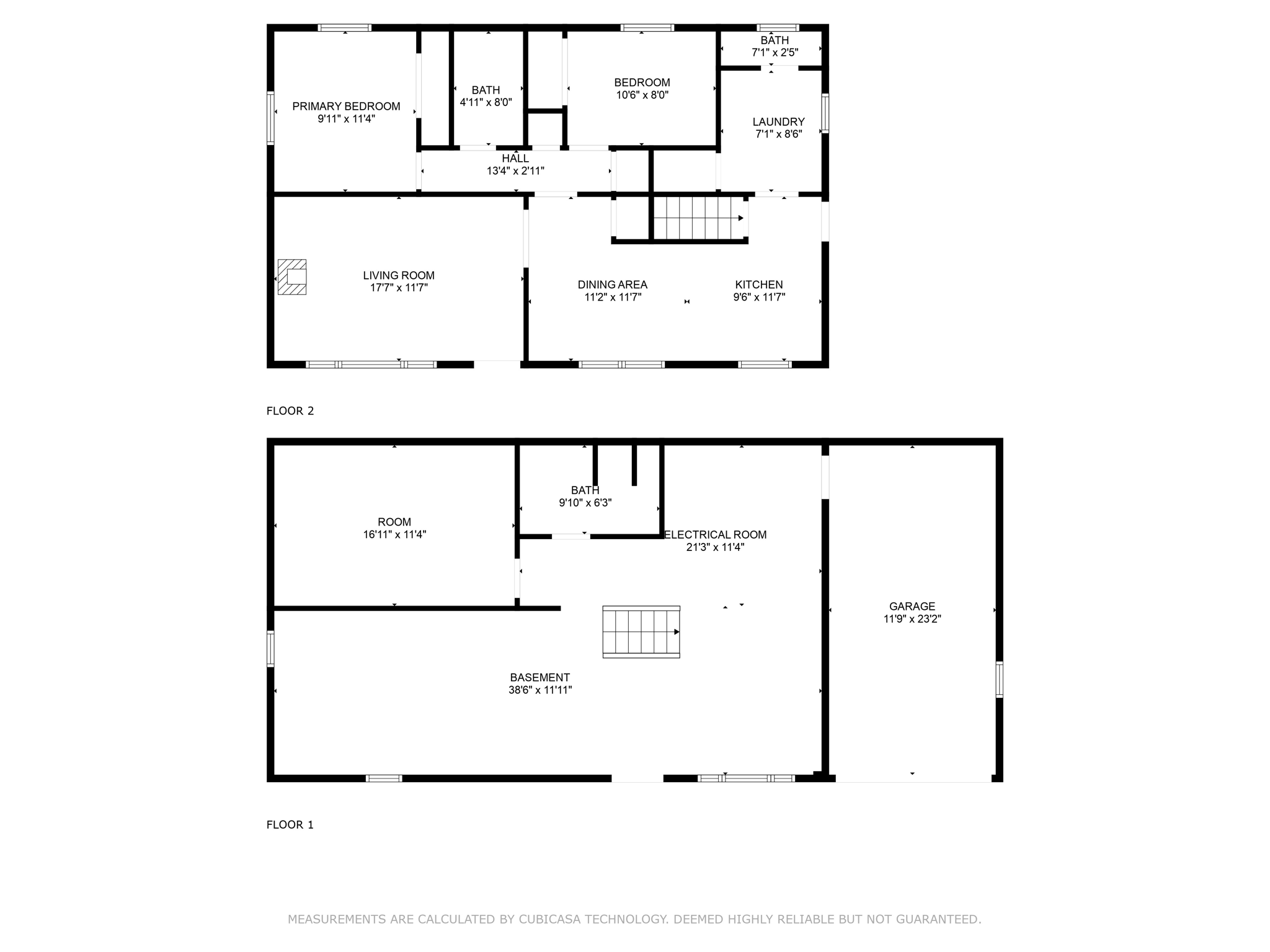 Floorplan w/ Estimated Dimensions