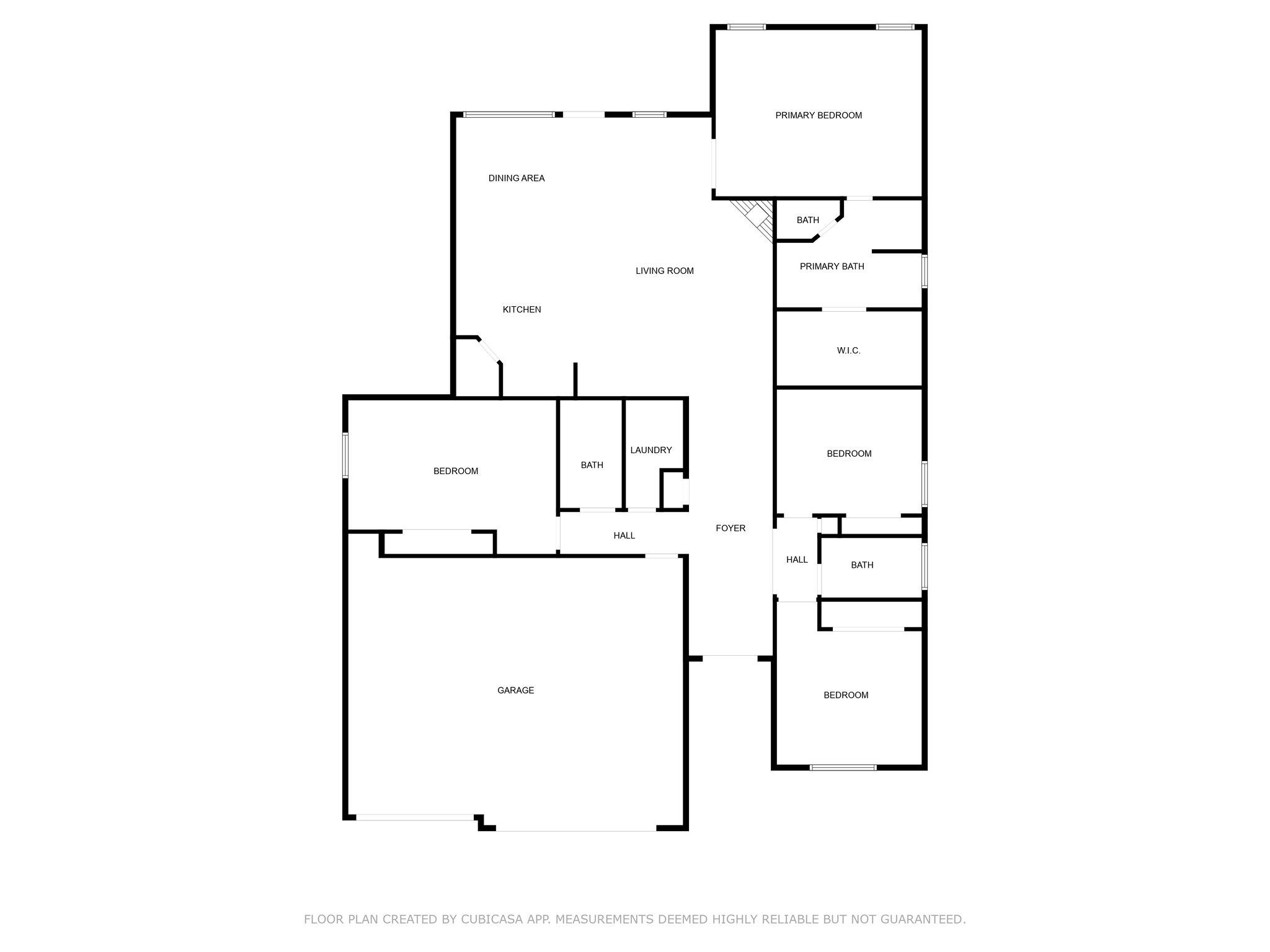 CubiCasa 2D floor plan (without dimensions)