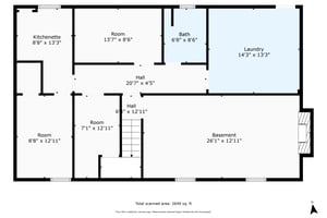 1st Floor w/ Dimensions