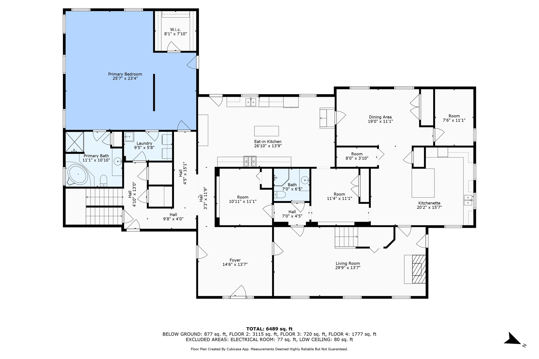 2nd Floor w/ Dimensions