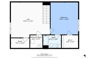 2nd Floor w Dimensions