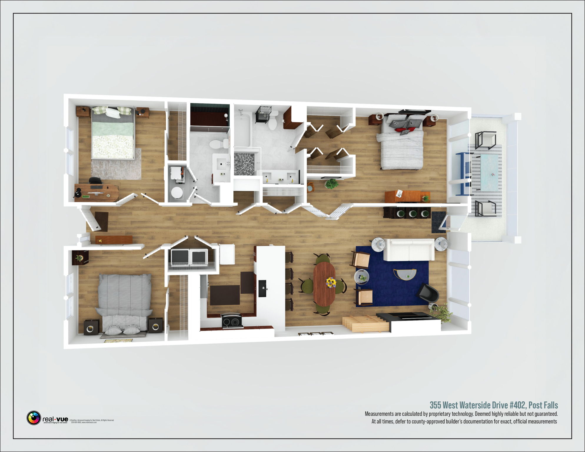 2025 0422 - 355 West Waterside Drive #402 3D, Post Falls