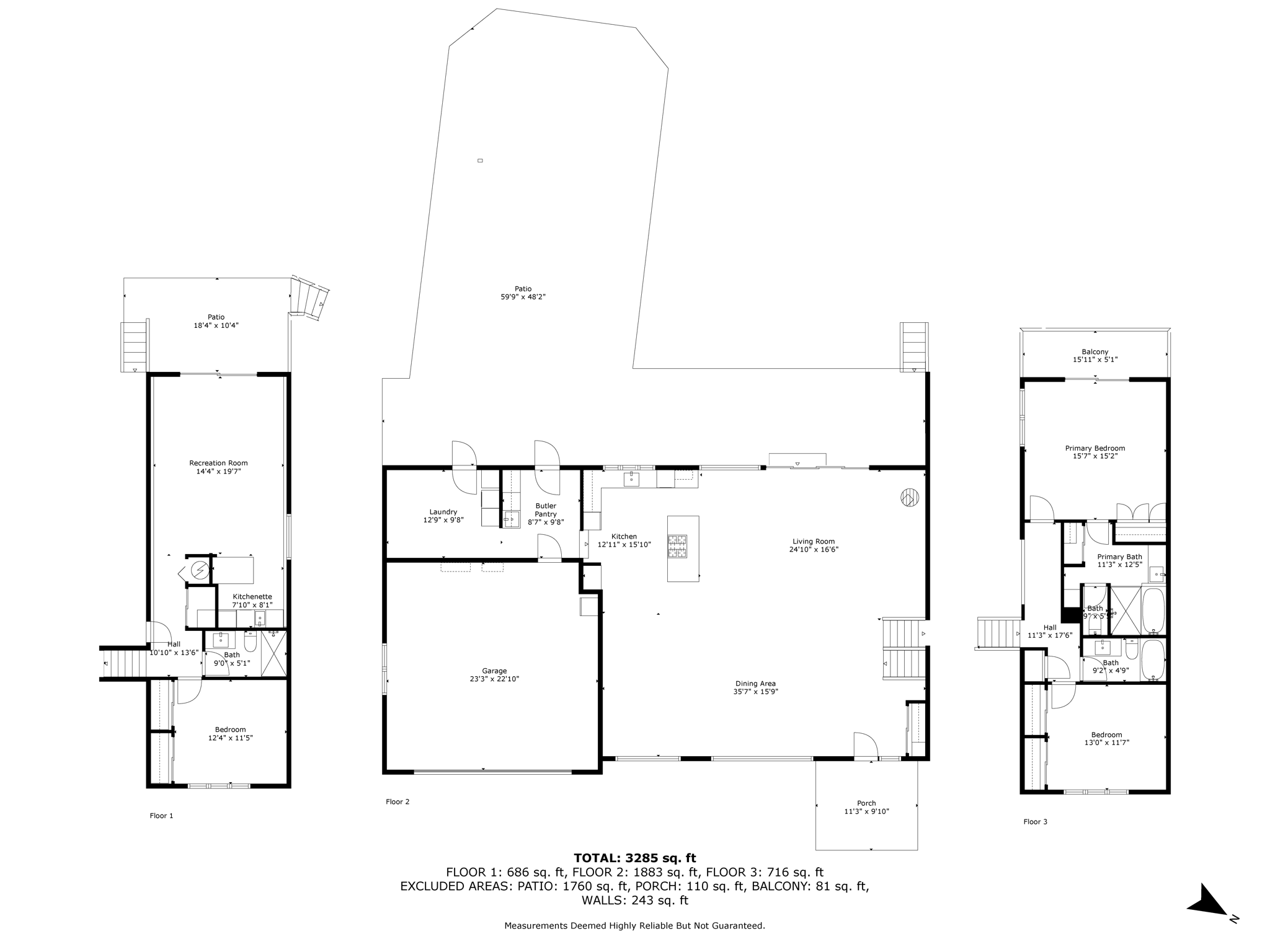 All Floors with Dimensions