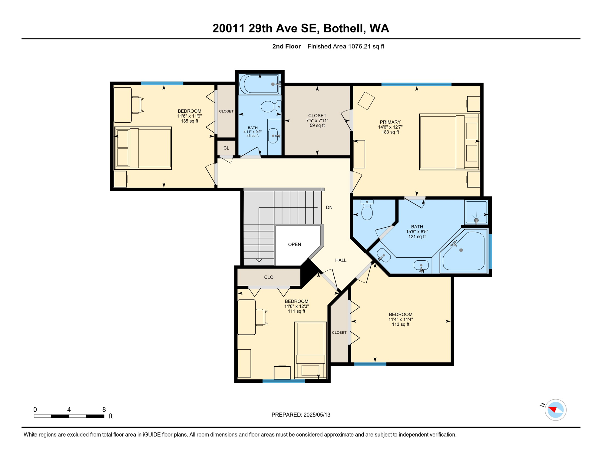 Upper Floor Dimensions