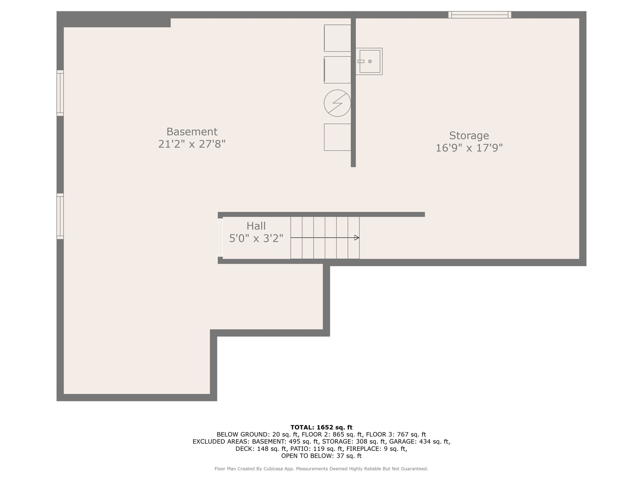 bsmt w dimensions