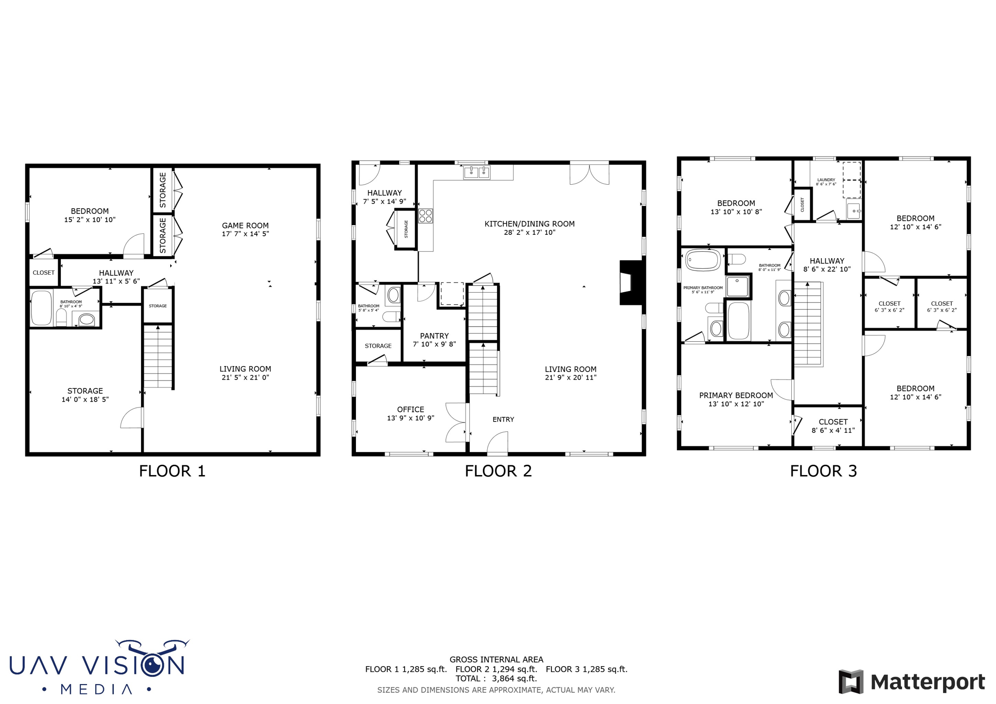 All Levels Floor Plan