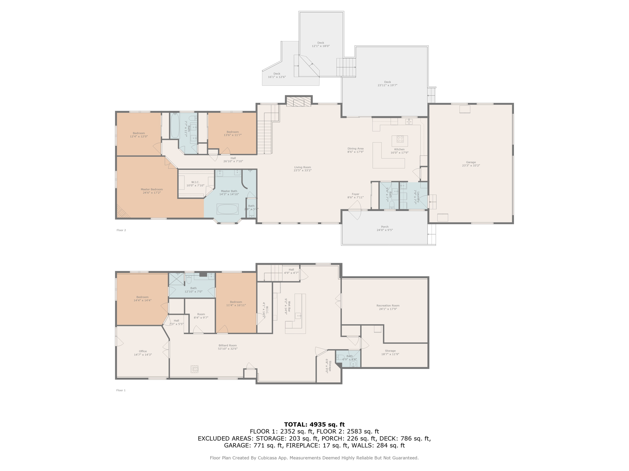 all floors w dimensions