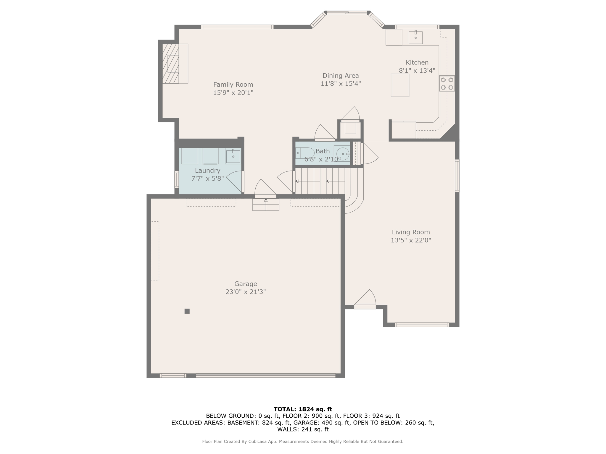 main floor w dimensions