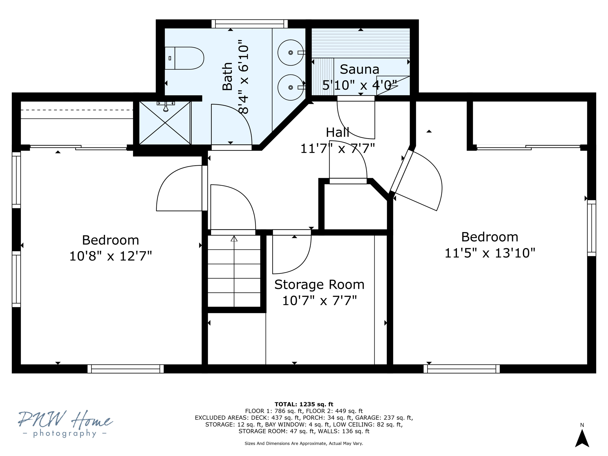 Upper Floor Dimensions