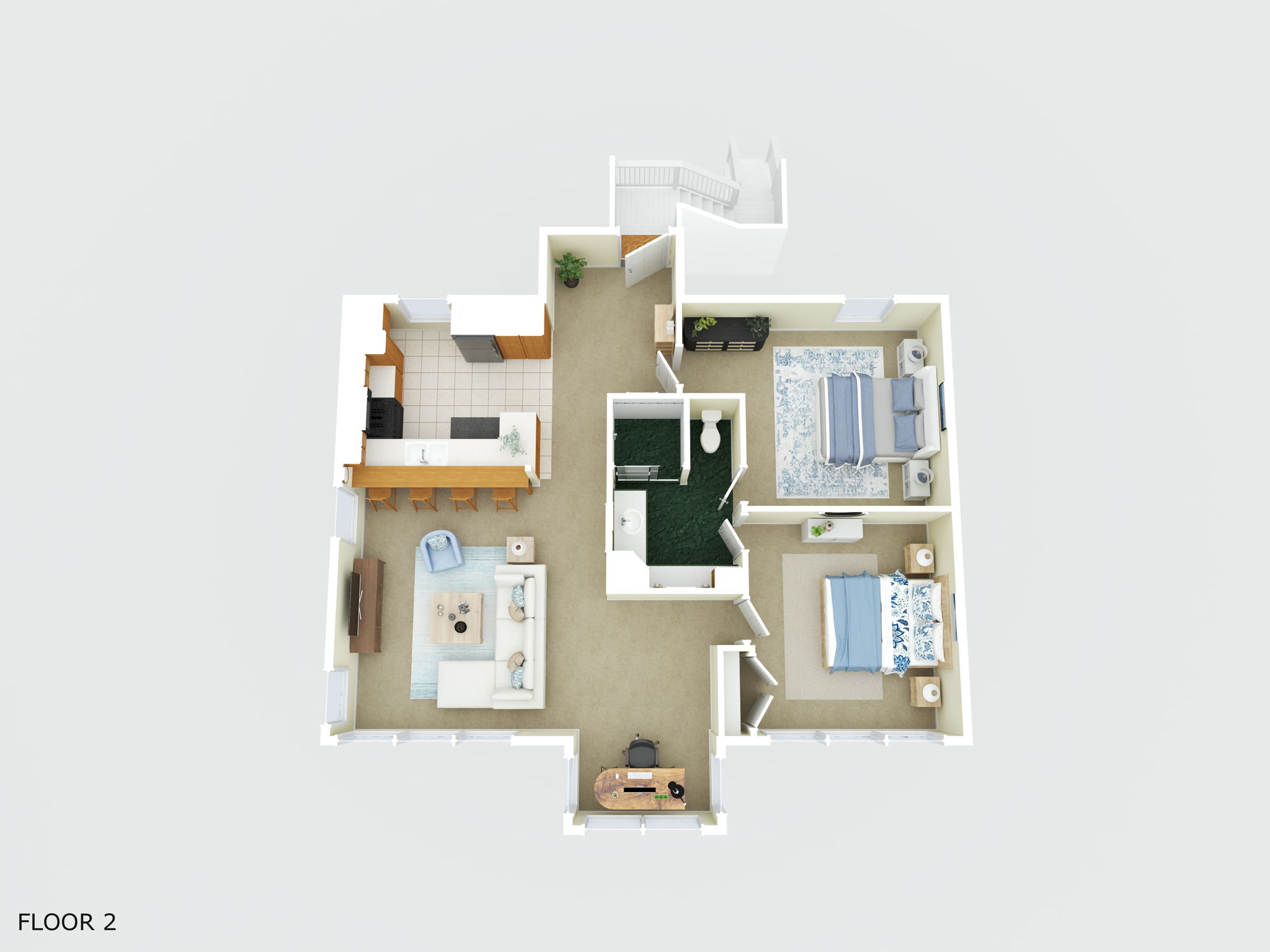 Floorplan upstairs unit