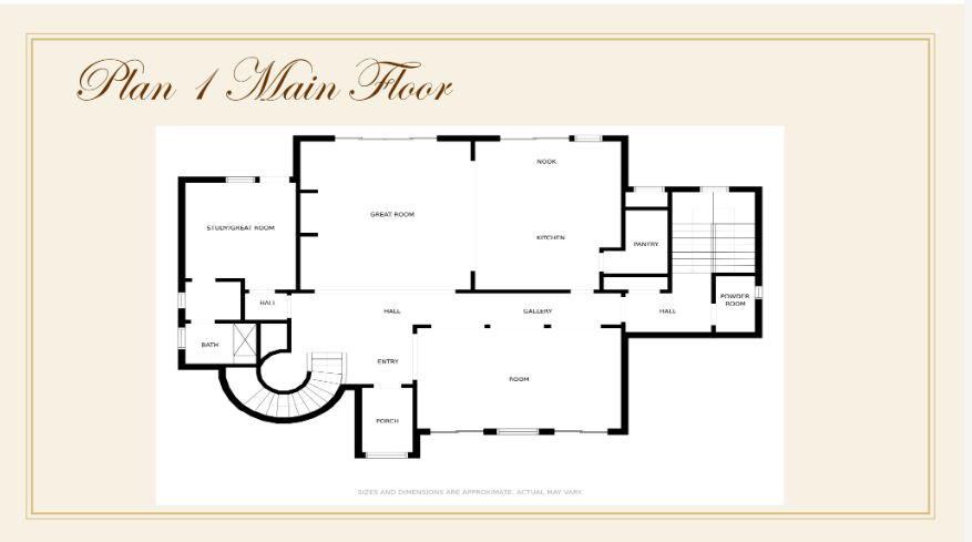 Plan 1 Main Floor