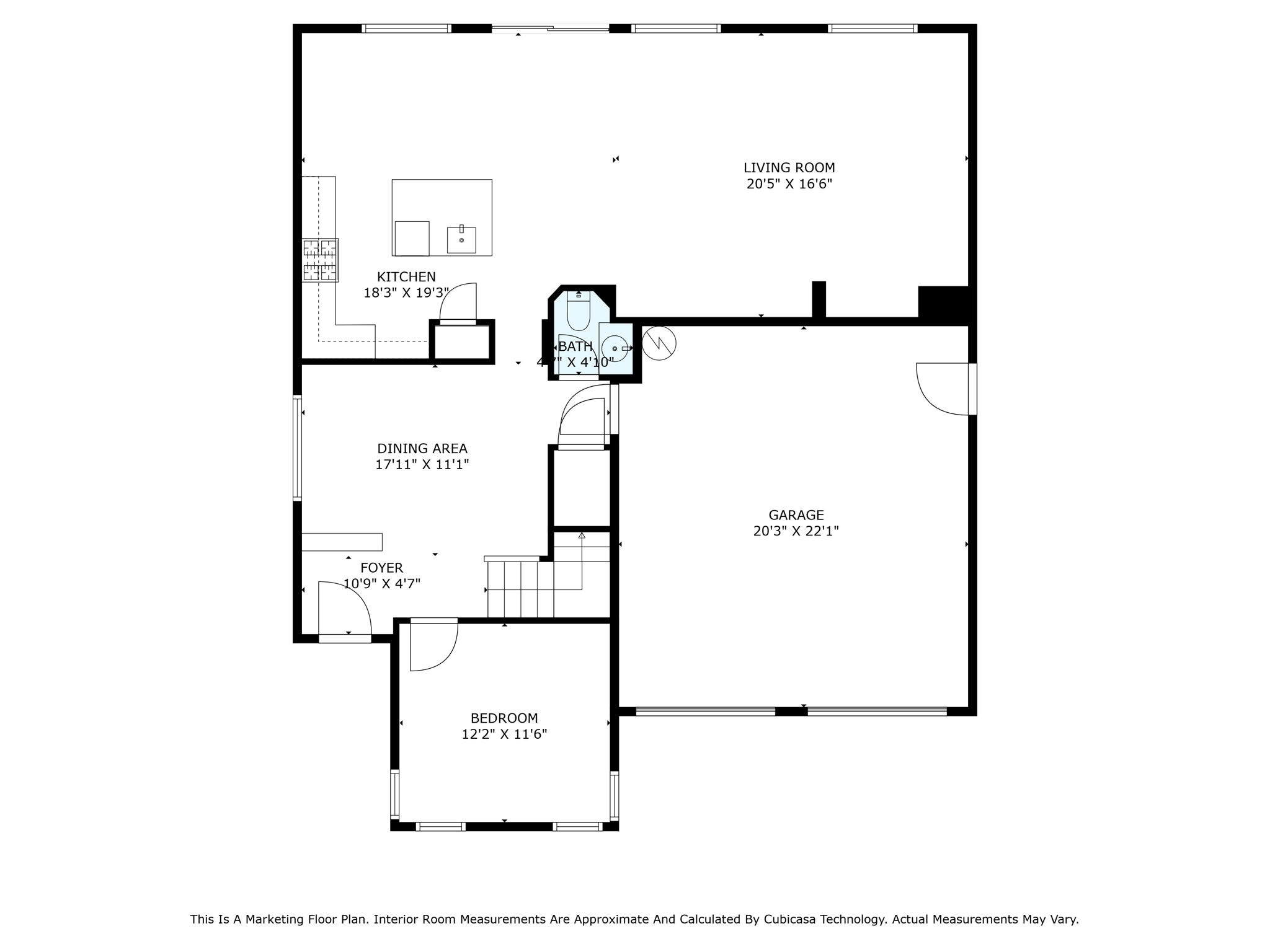 1st Floor Dimensions