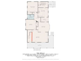 1st Floor Showing Wall Option to Separate 1st and 2nd Floor Units