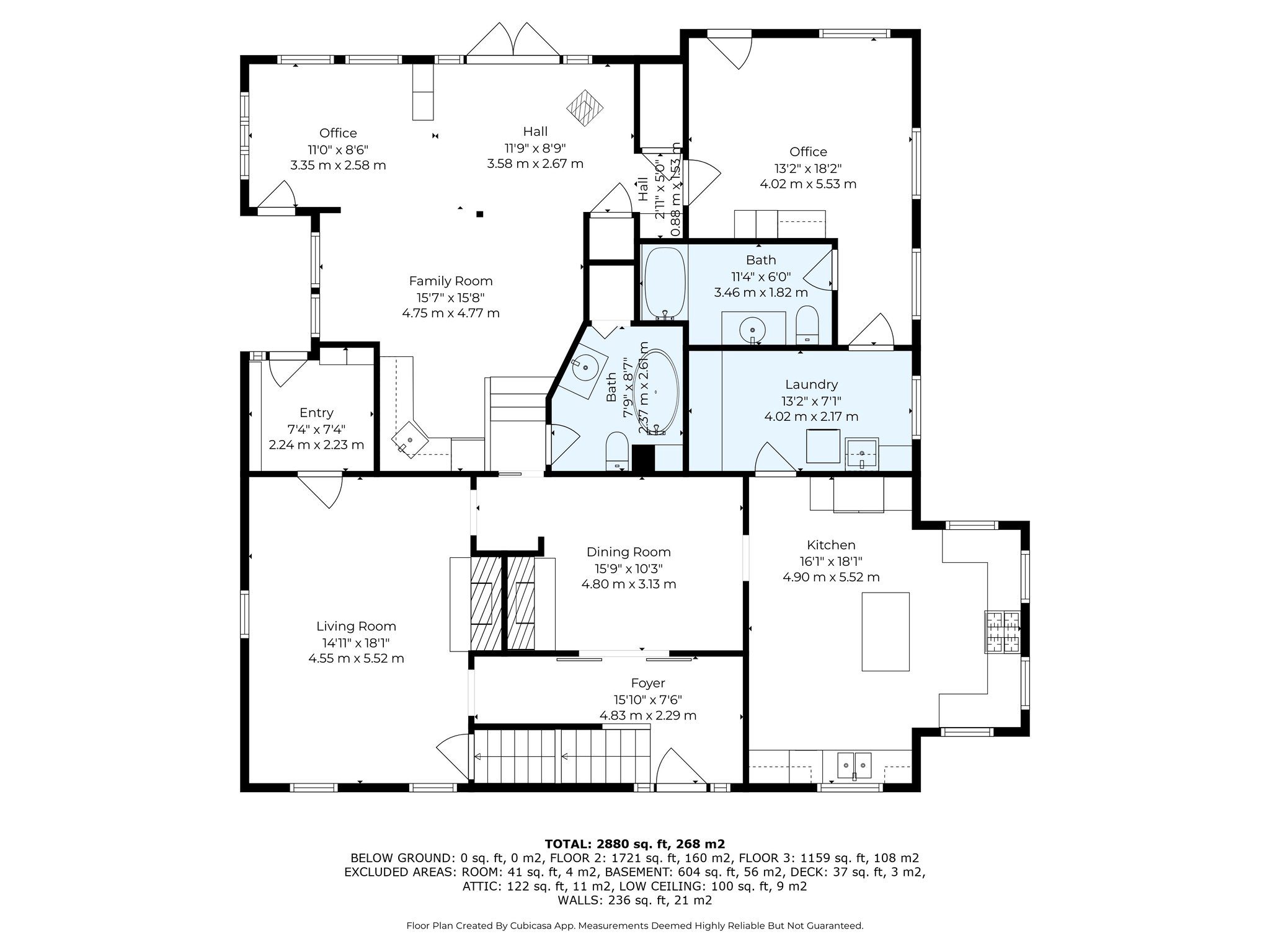 Main floor (with measurements)