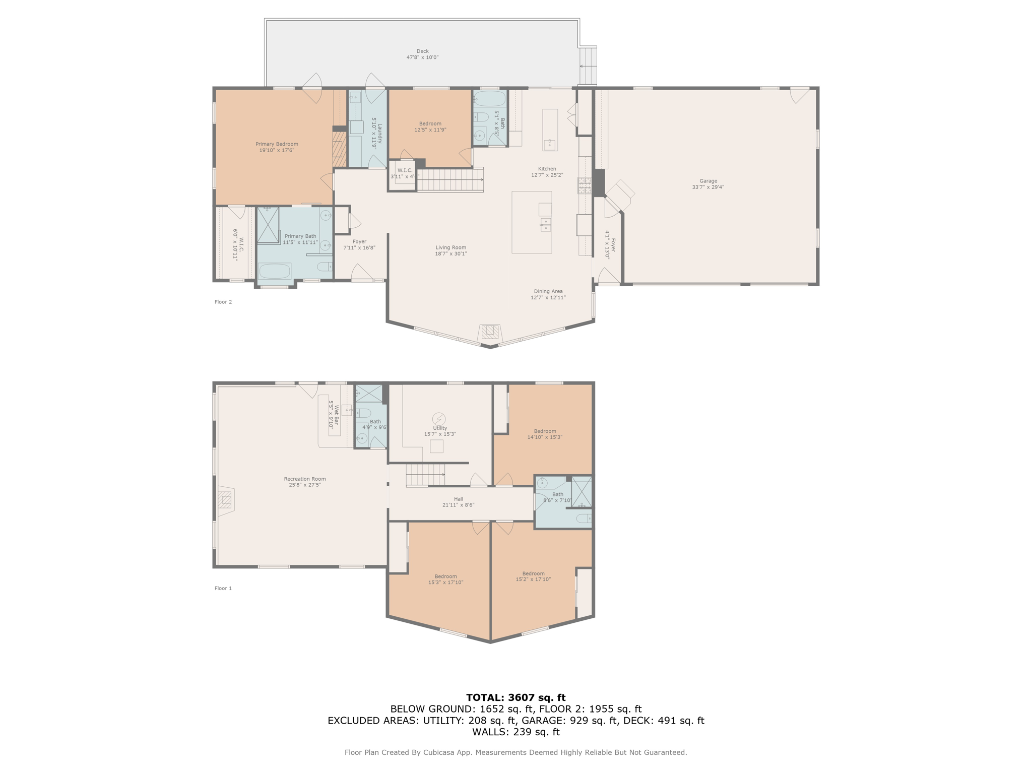all floor w dimensions