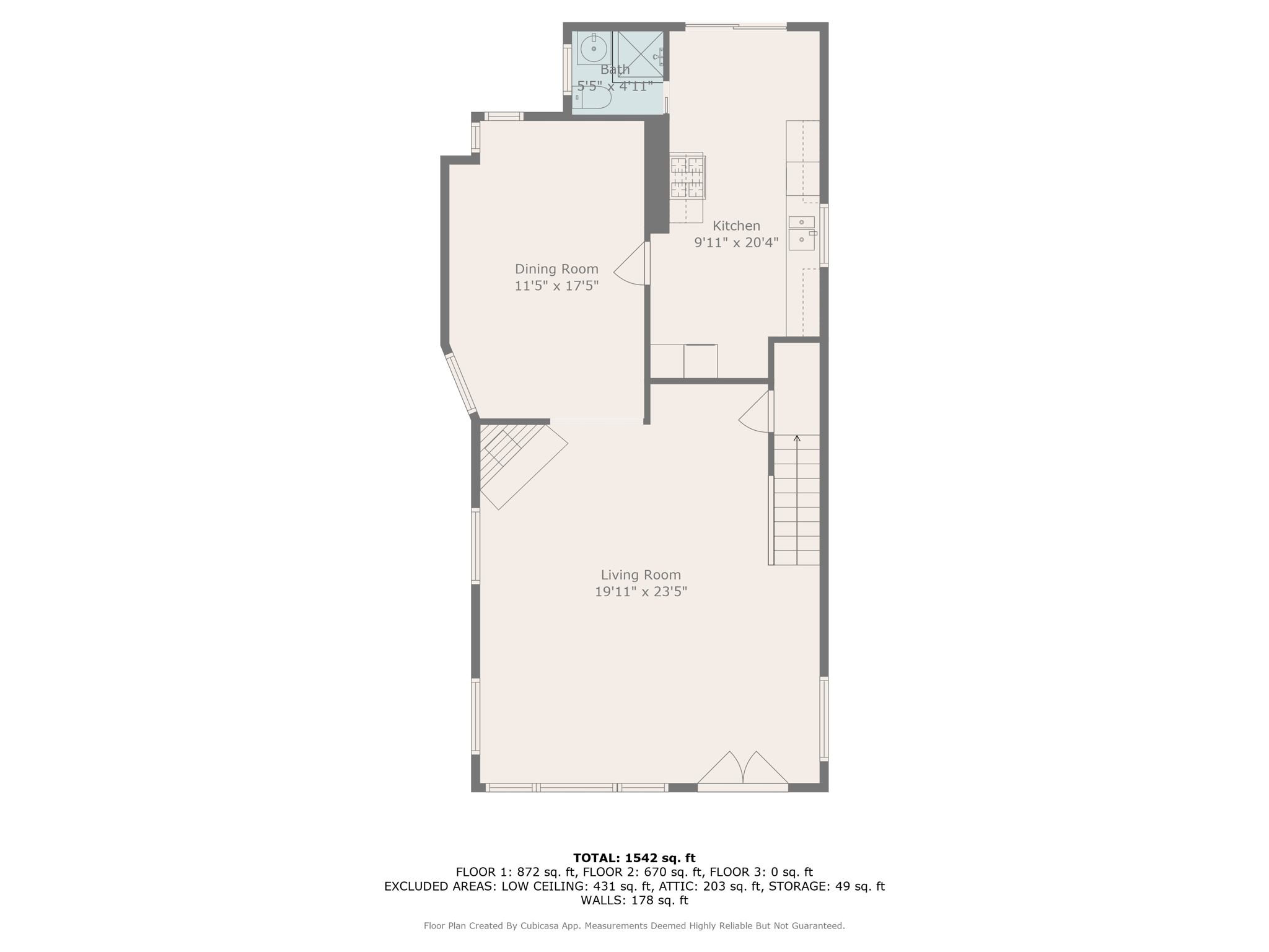 With Dimensions 1st Floor