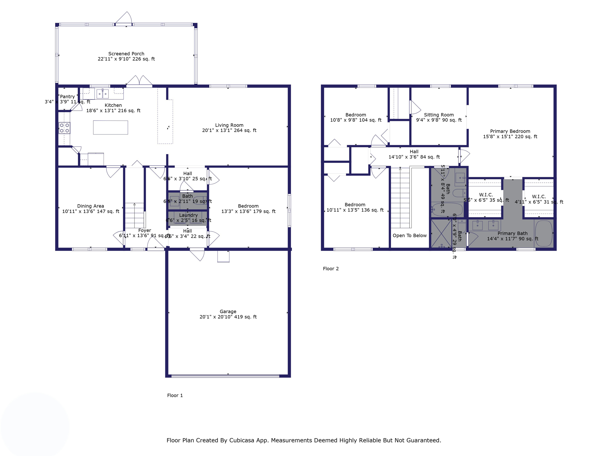 Layout with Measurements