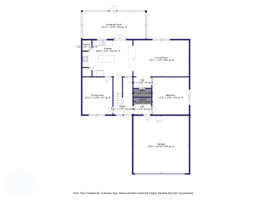 First Floor with Measurements