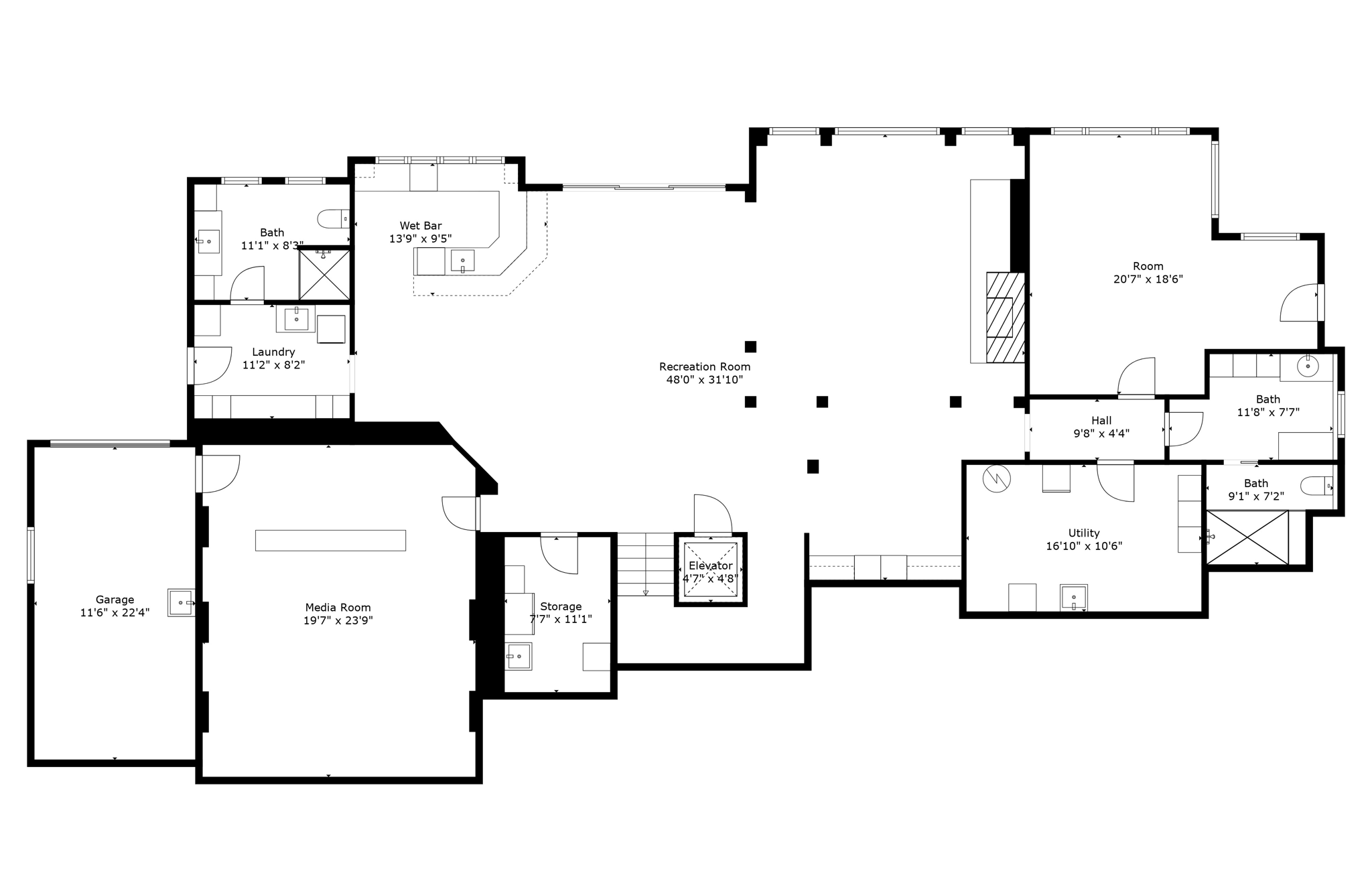 Lower Level No Totals
