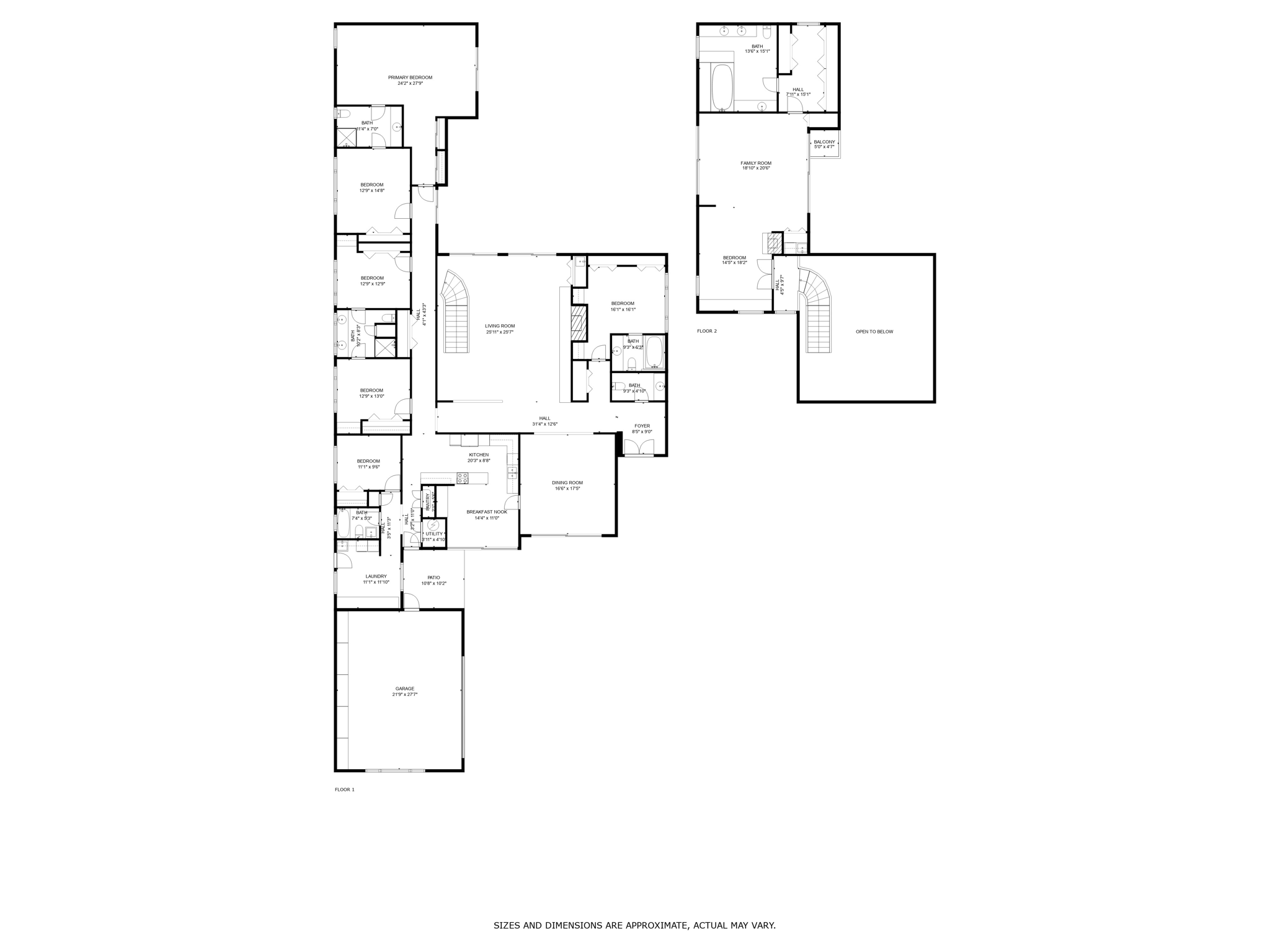 First & Second Floor Without Overall