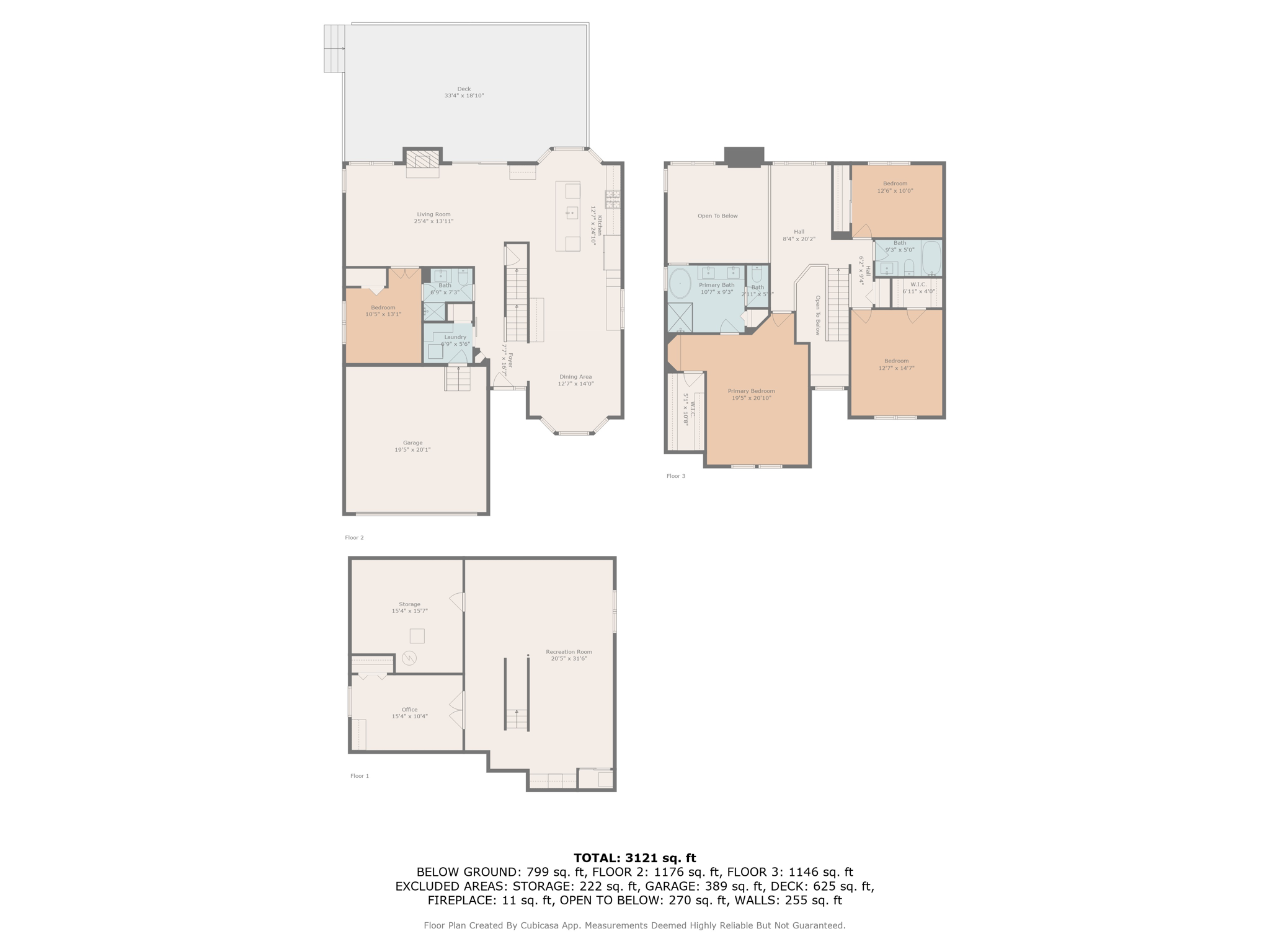 all floors w dimensions