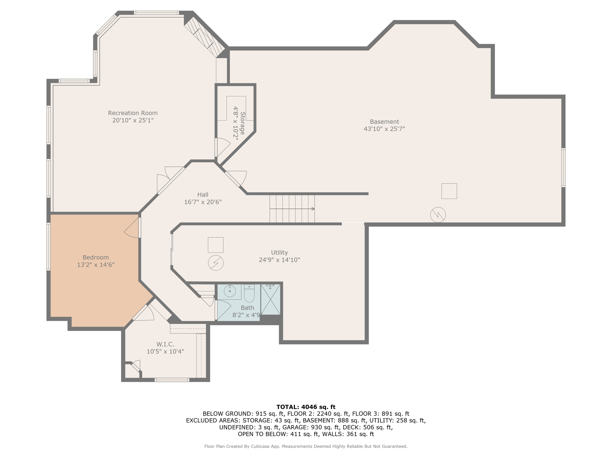 bsmt w dimensions