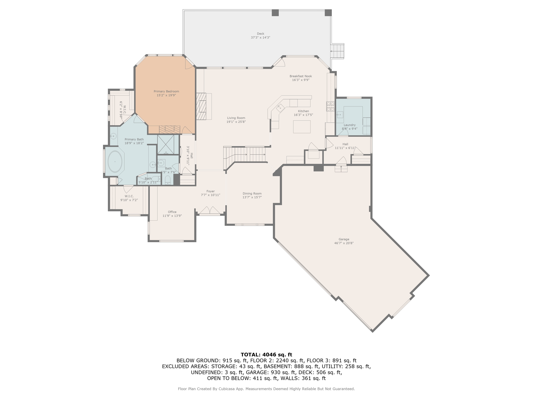 main floor w dimensions