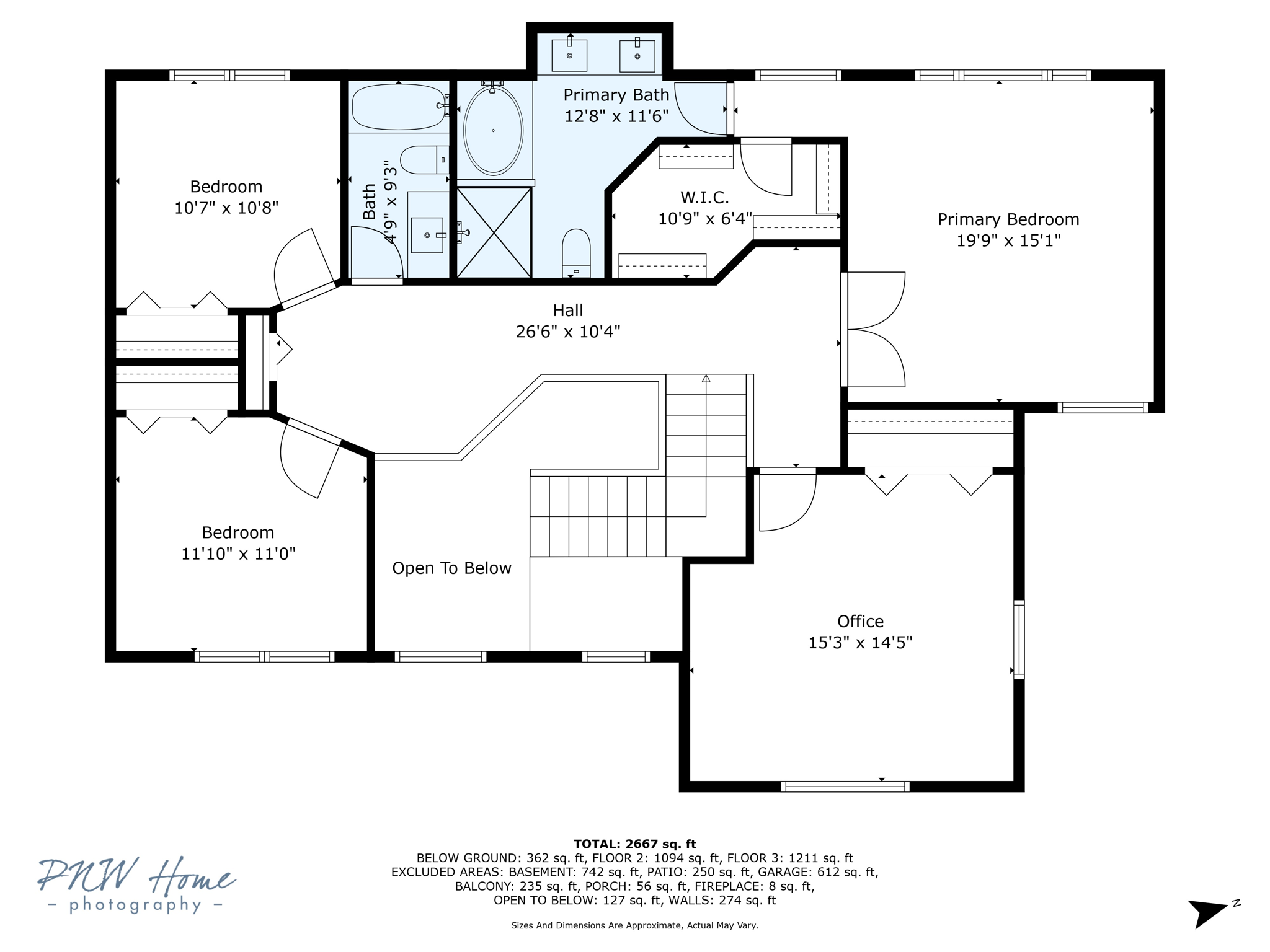 Upper Floor Dimensions