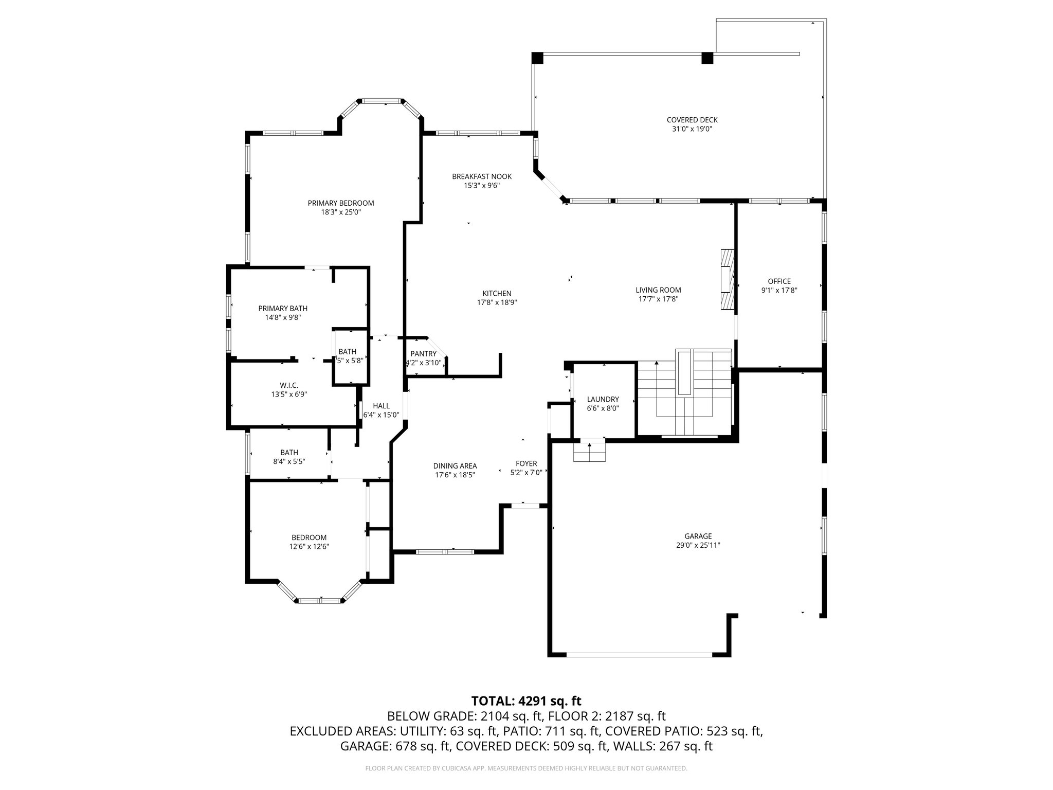 Total: 4600 SF Classic Upgraded Stratford Floor Plan