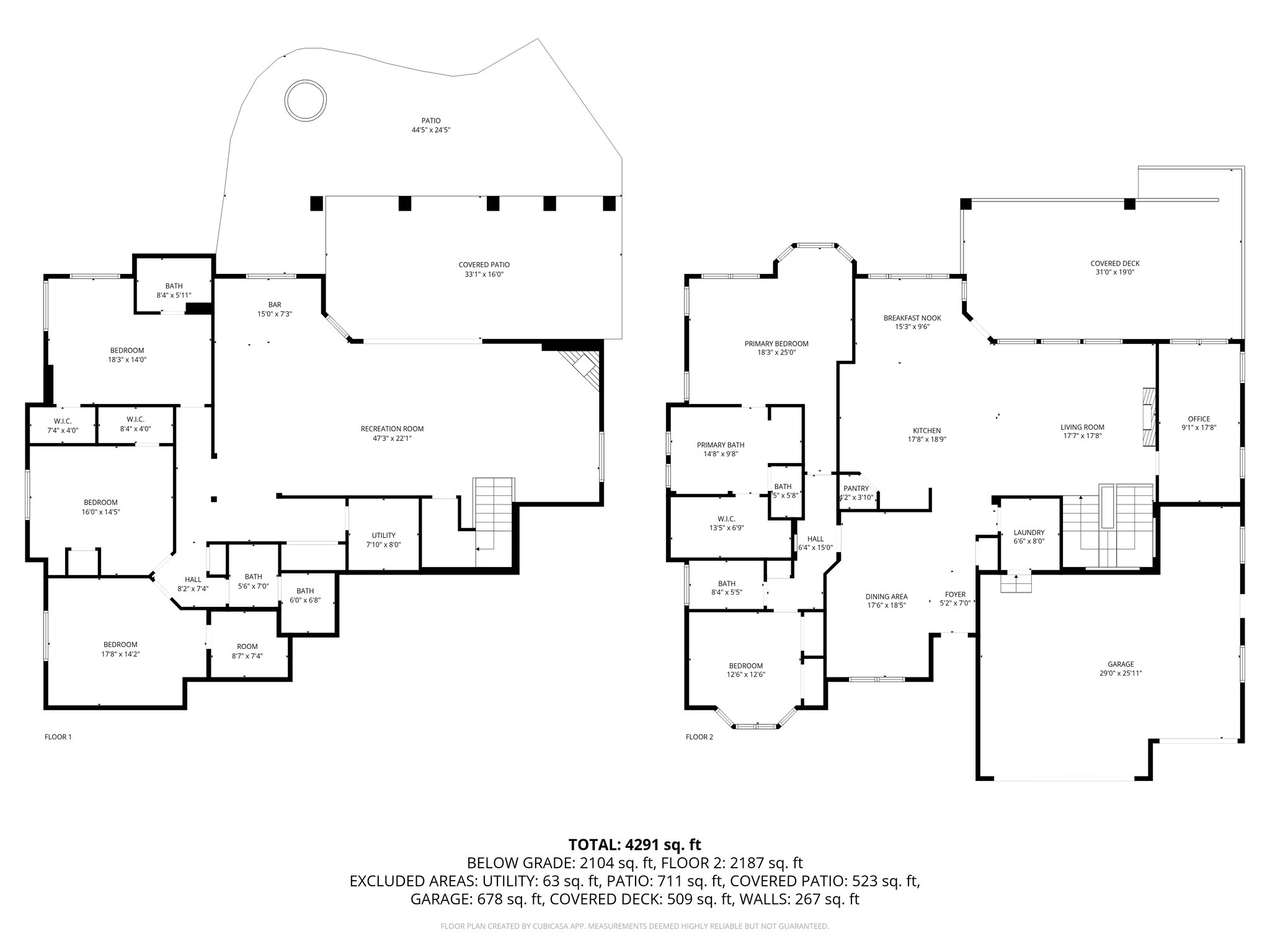 Total: 4600 SF Classic Upgraded Stratford Floor Plan