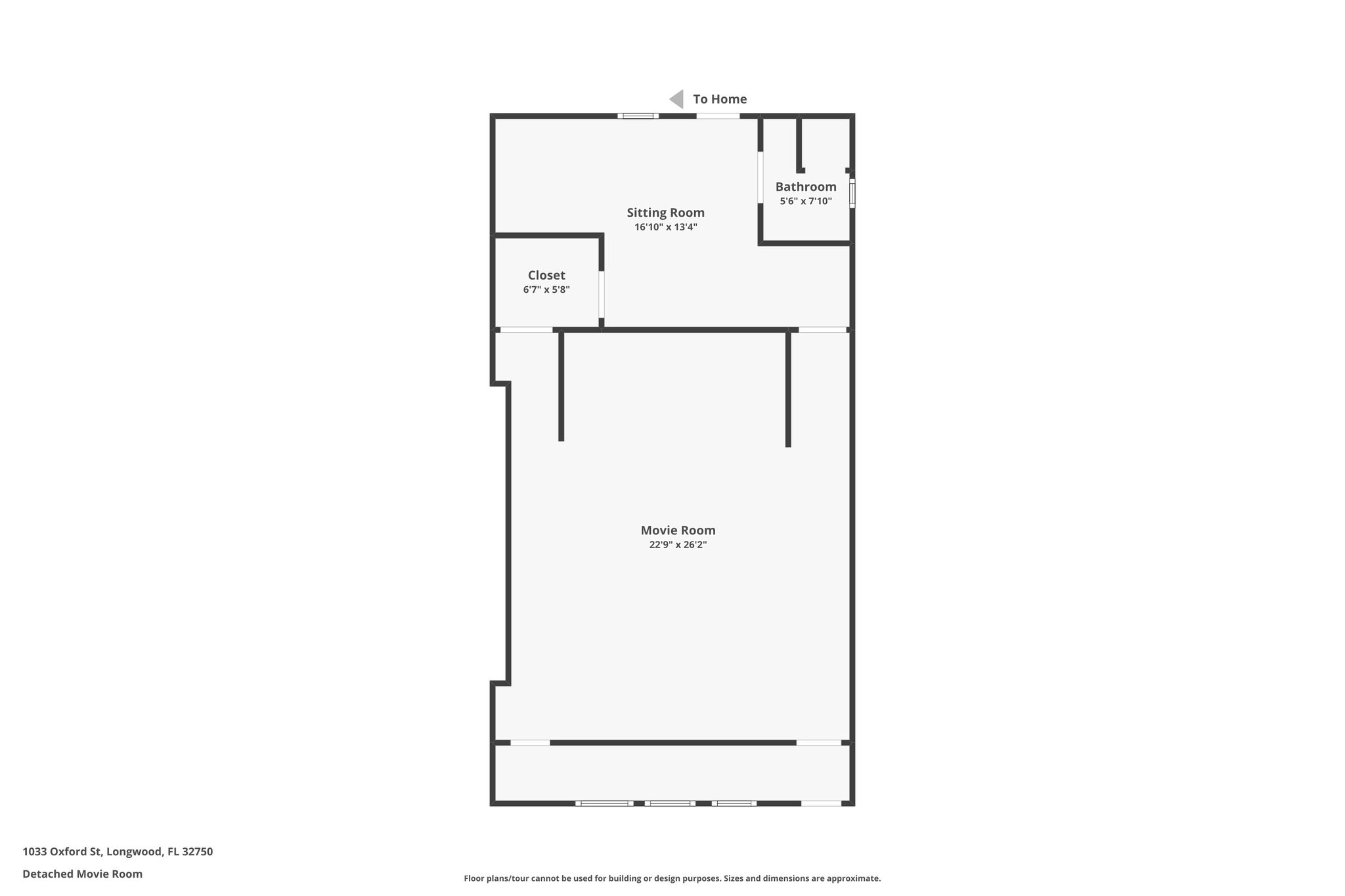 Detached Movie Room