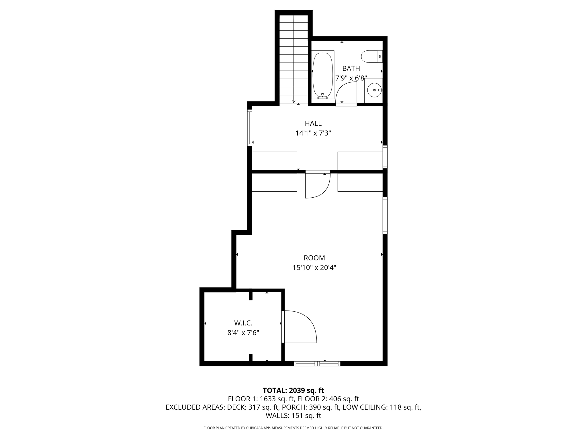 2nd floor - w/ dimensions