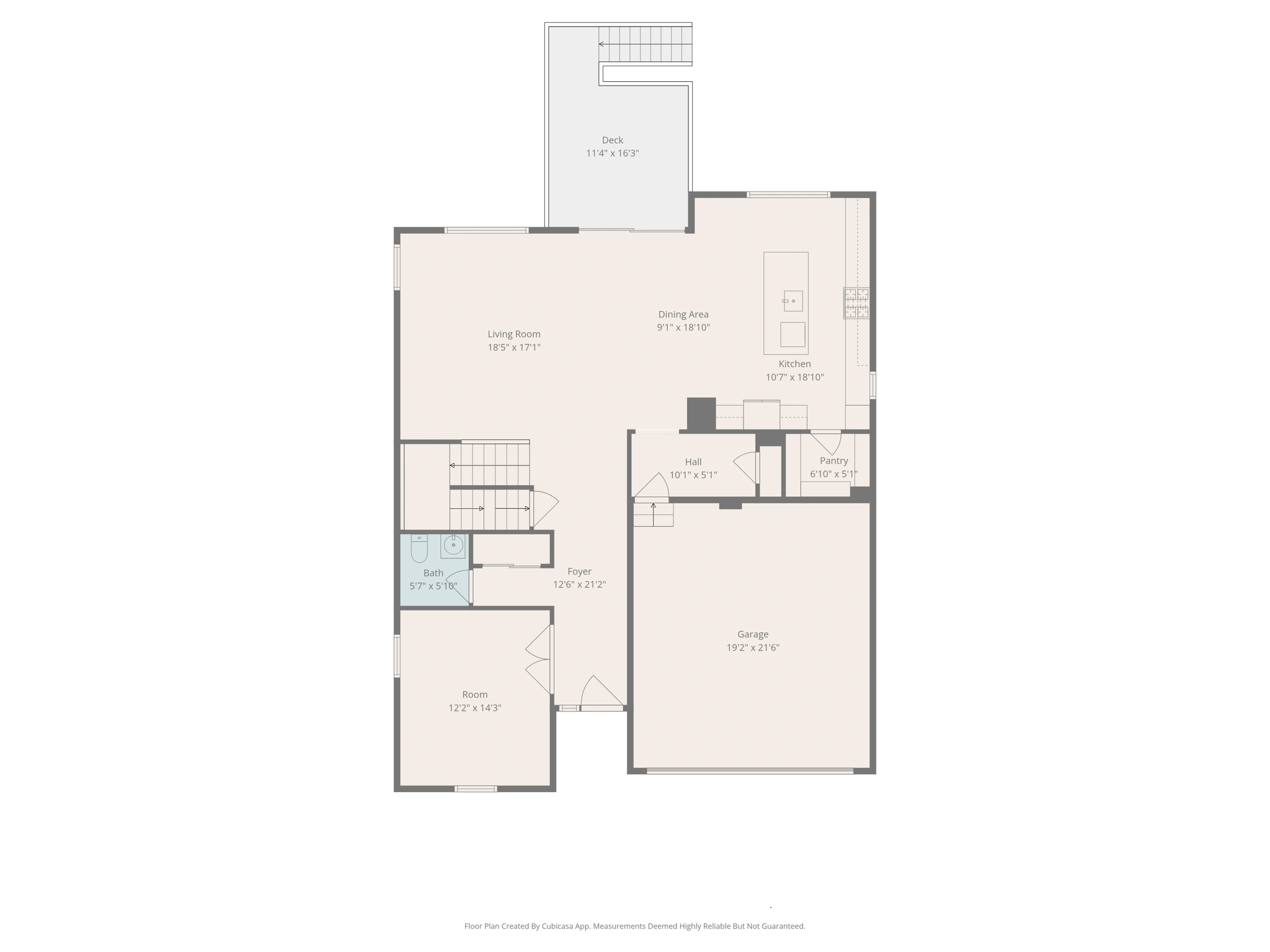 main floor w dimensions