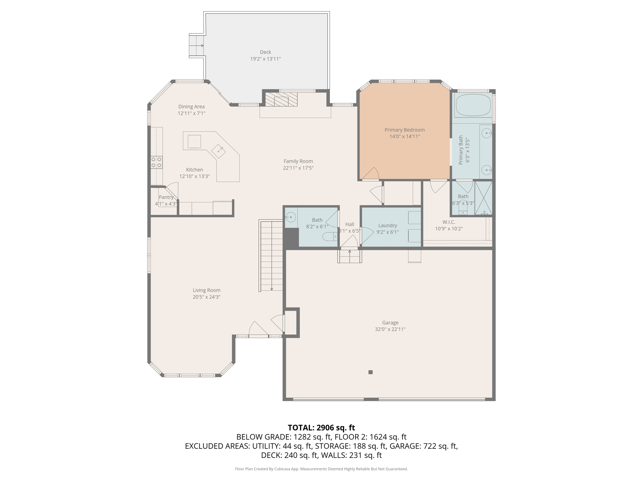 main floor w dimensions