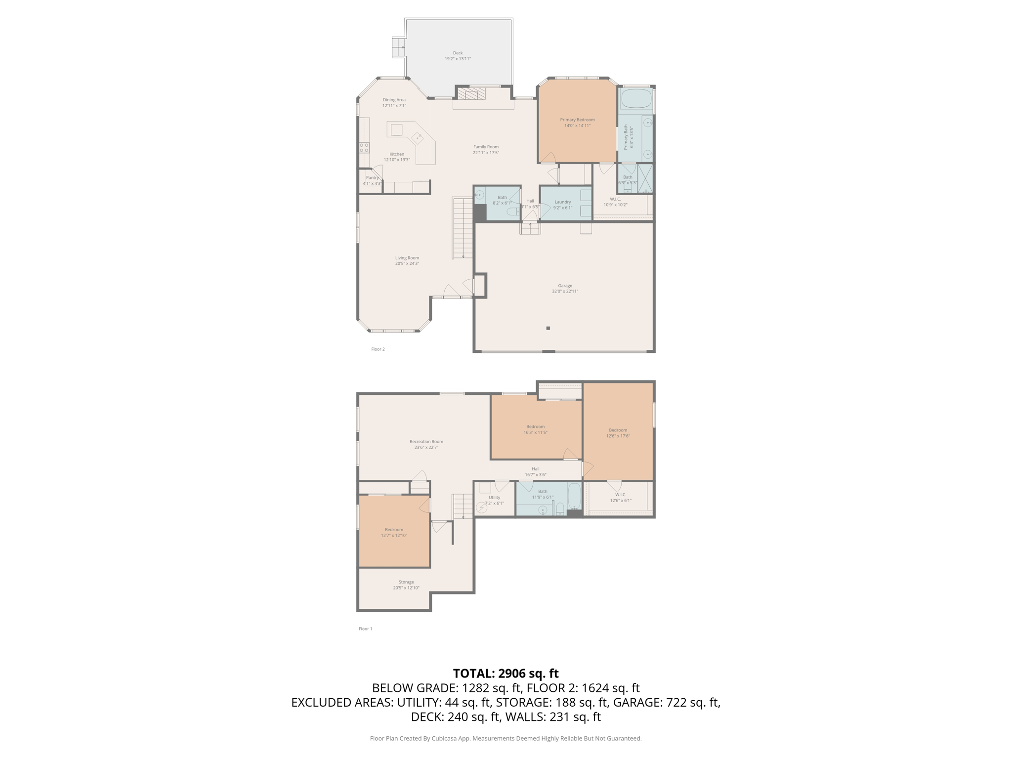 all floors w dimensions