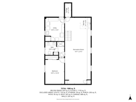 Basement w/ dimensions
