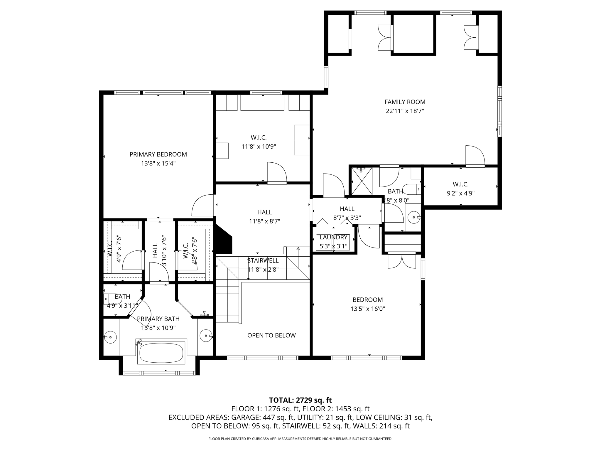 Second Level - with dimensions