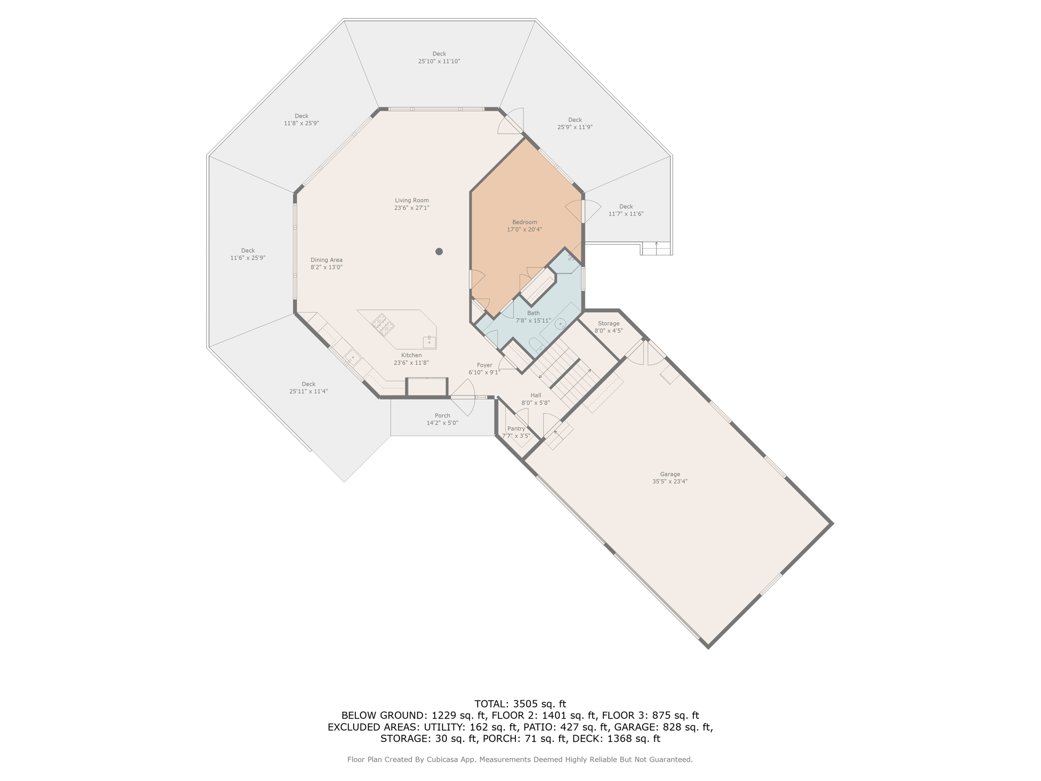 Main floor w dimensions
