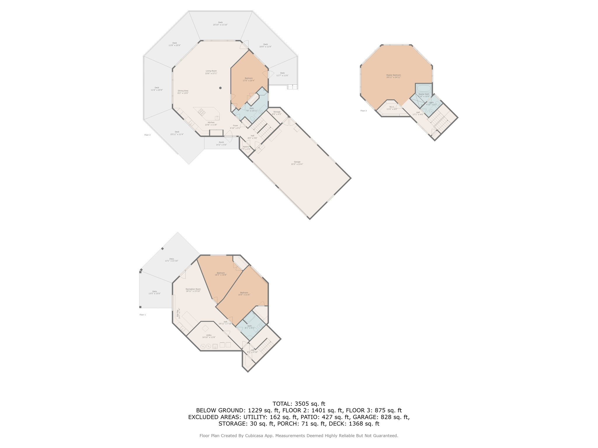 All floors w dimensions