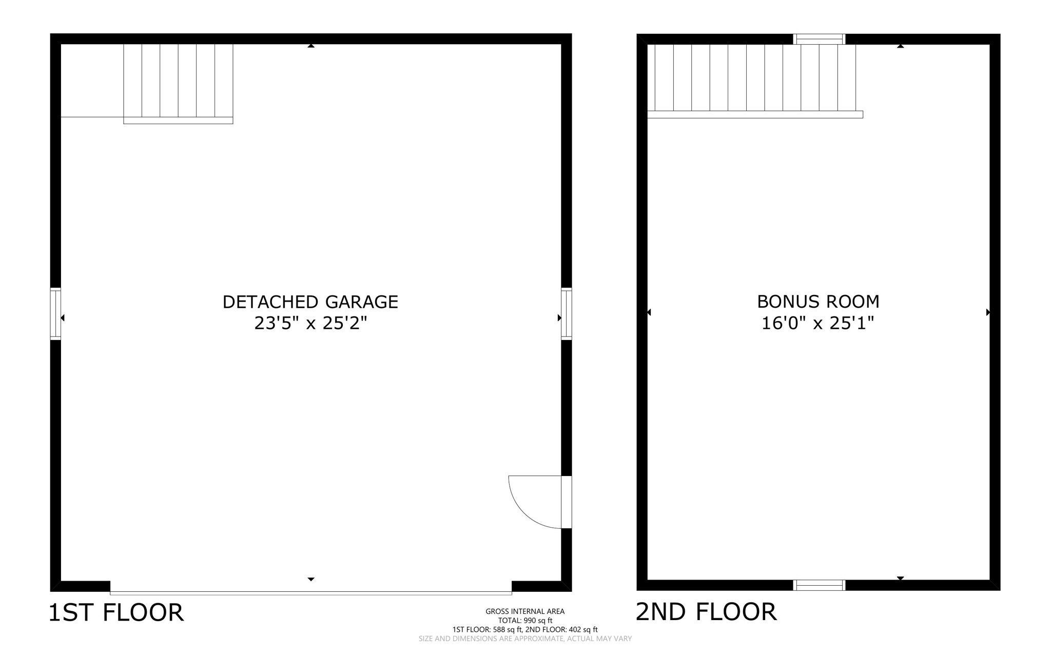 All Floors Detached Garage