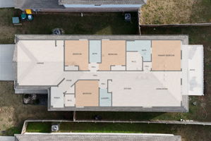 Floor Plan + Aerial