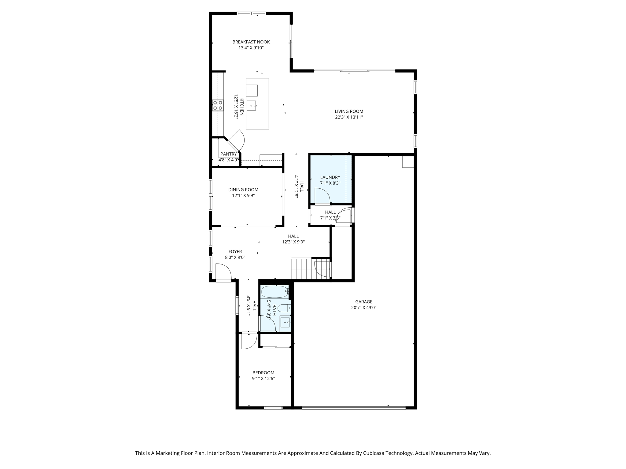 1st Floor Dimensions