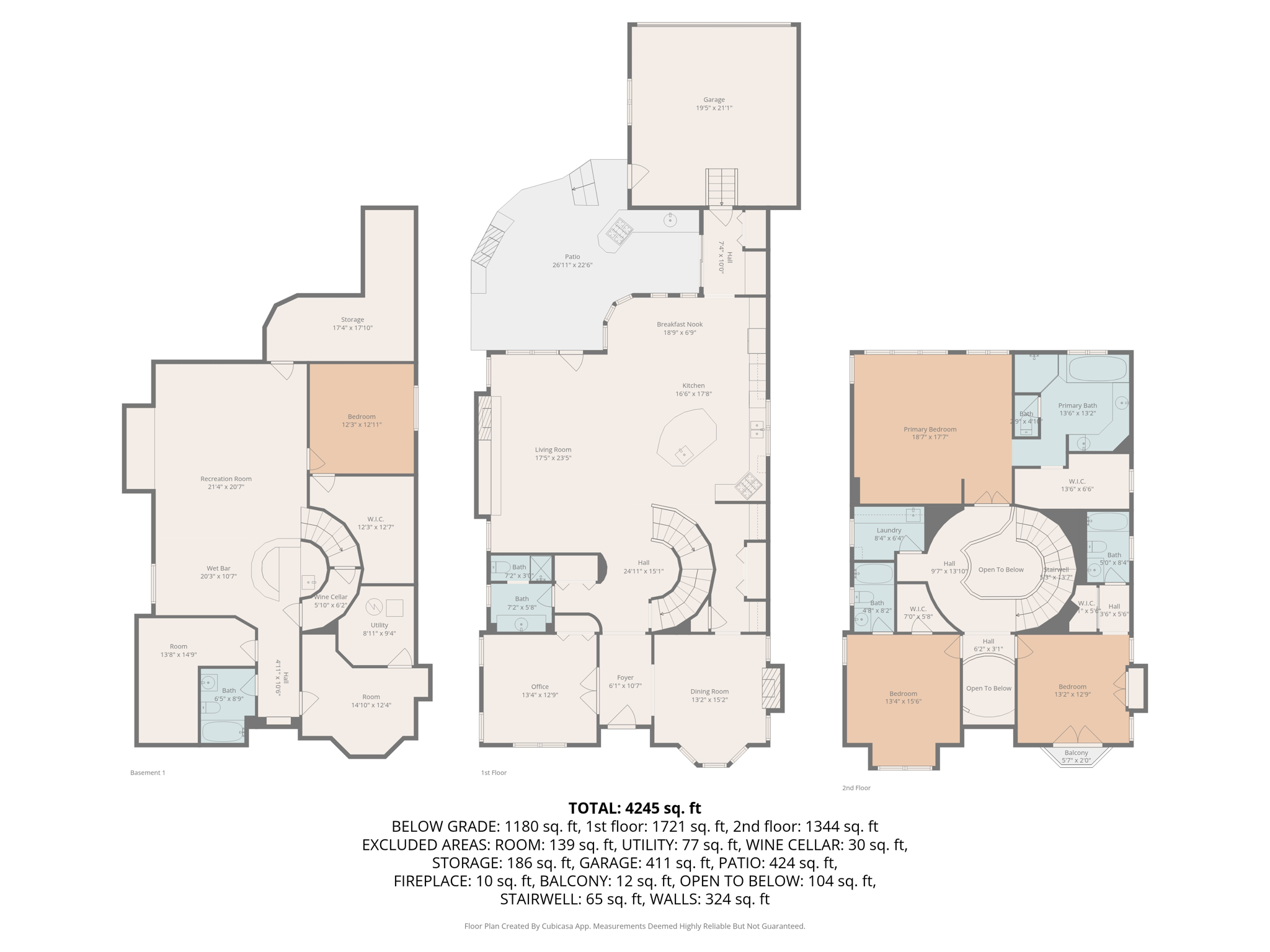 all floors w dimensions
