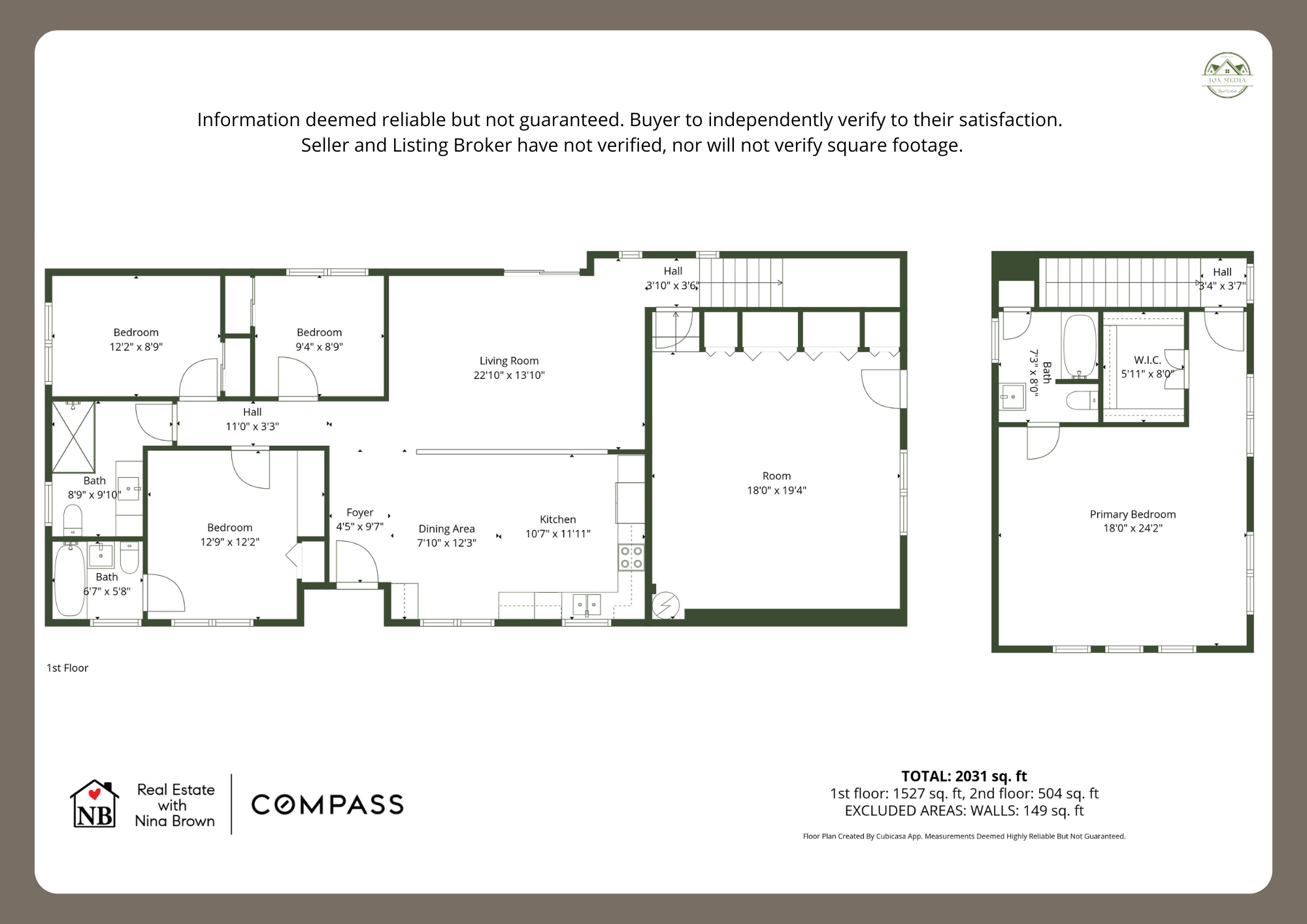 Floorplan with measurements