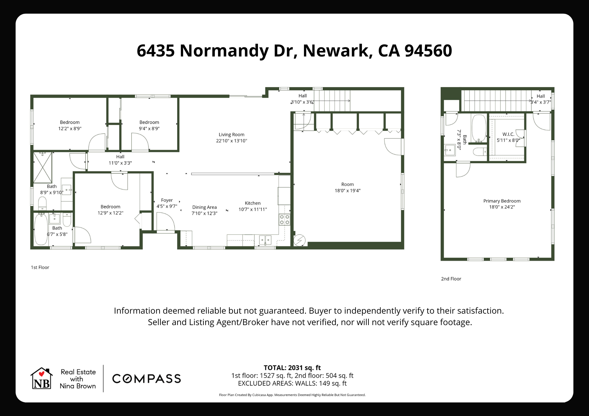 Floorplan with measurements