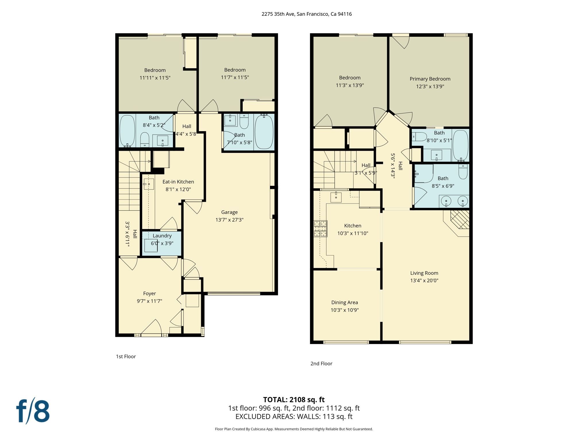 2275 35th Ave, San Francisco, CA 94116 - FP